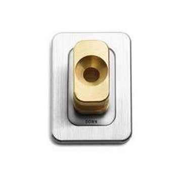 Unidrain Tilbehør til badeværelse Unidrain Reframe bagplade til håndklædekrog 2 stk. - børstet stål