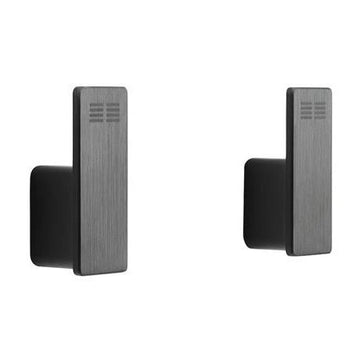 Unidrain Tilbehør til badeværelse Unidrain Reframe Håndklædekrog, sort, 2 stk.