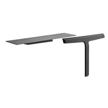 Unidrain Tilbehør til badeværelse Unidrain Reframe Sæbehylde med bruseskraber - sort