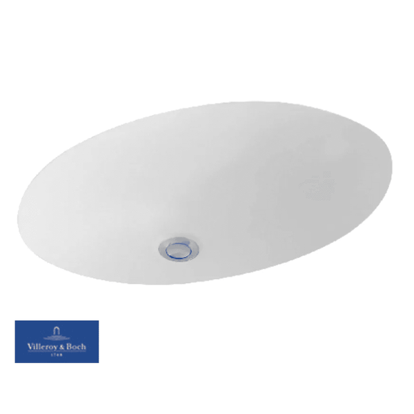 Villeroy&Boch Håndvaske V&B 6147 Evana underlimningsvask - Ceramicplus - hvid med overløb